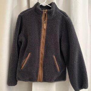 Faherty Black and Brown Sherpa adult Jacket